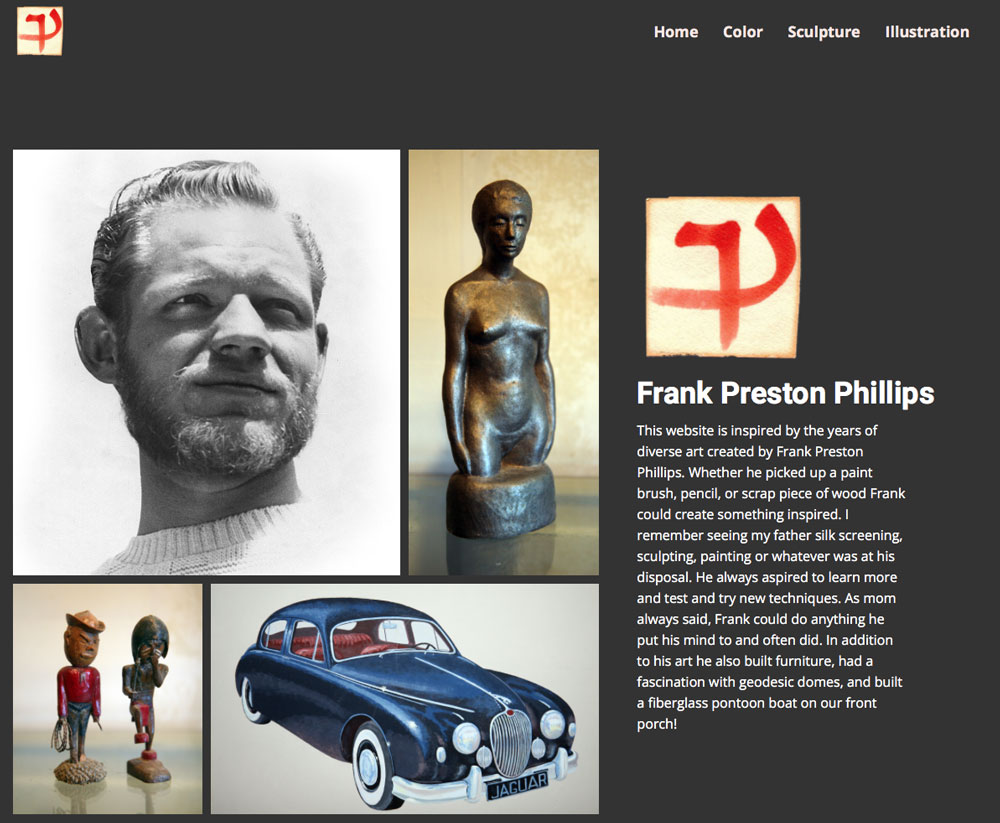 Frank Phillips Website Design